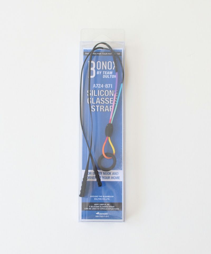 市場 Dulton BLACK ストラップ グラス GLASSES A724-871BK SILICONE ダルトン STRAP シリコン