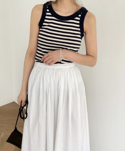 harmonie -OrganicCotton-(アルモニ オーガニックコットン）<br>ボーダータンクトップ