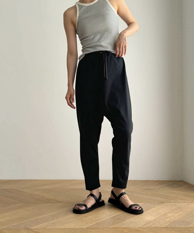 harmonieサルエルパンツ harmonie -OrganicCotton-天竺リラックスサルエルパンツ | CANAL