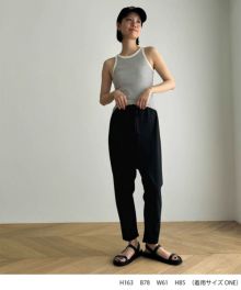 harmonieサルエルパンツ harmonie -OrganicCotton-天竺リラックスサルエルパンツ | CANAL