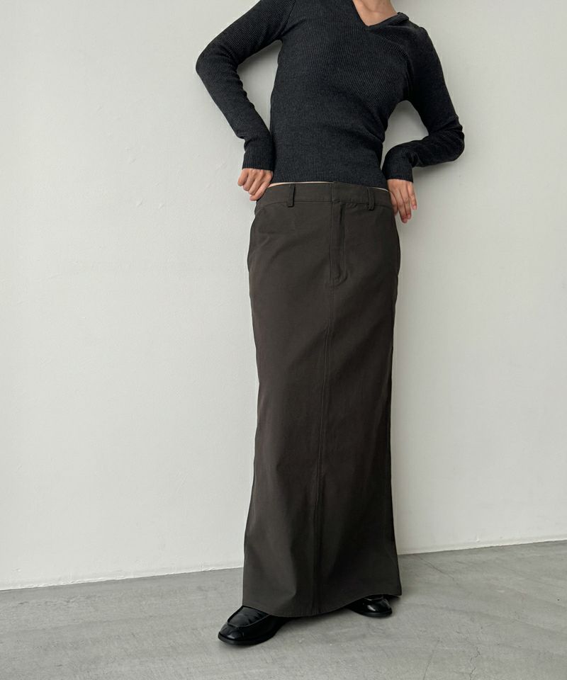 レビュー高評価商品 CANAL WORKSロングスカートサイズ34 CHOP RED JEAN スカート