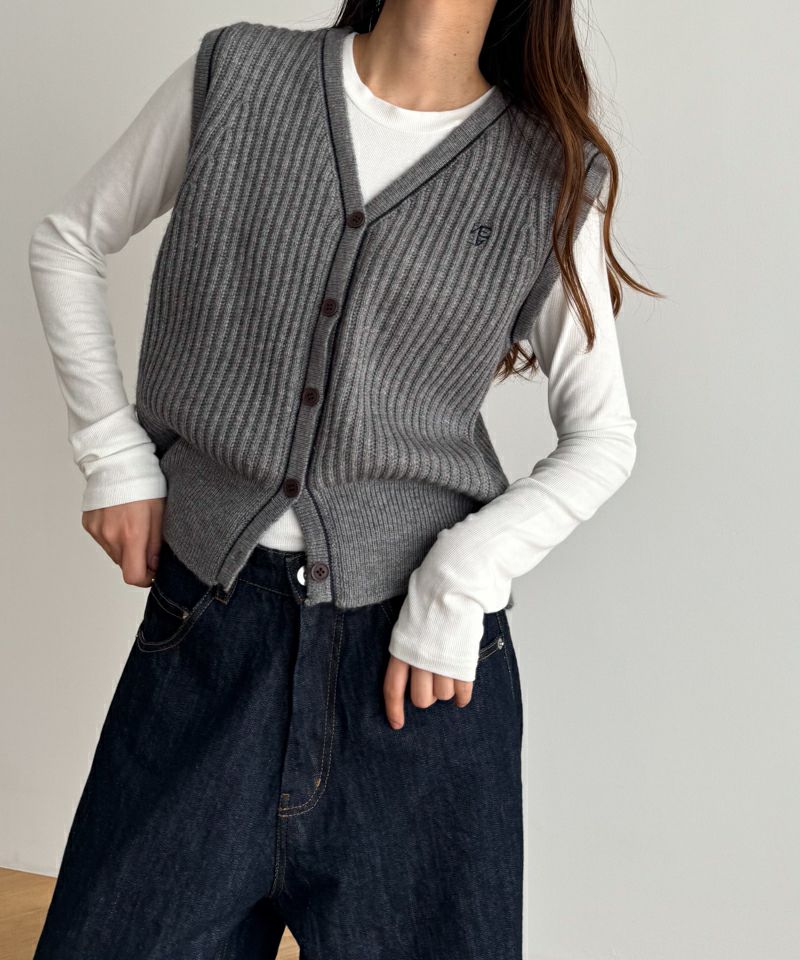 キャナルジーン ボリュームスリーブMA1ベスト CANAL JEAN（キャナル