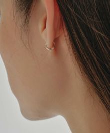 Wide Hoop Pierce 【Silver925】 – FLÜGEL