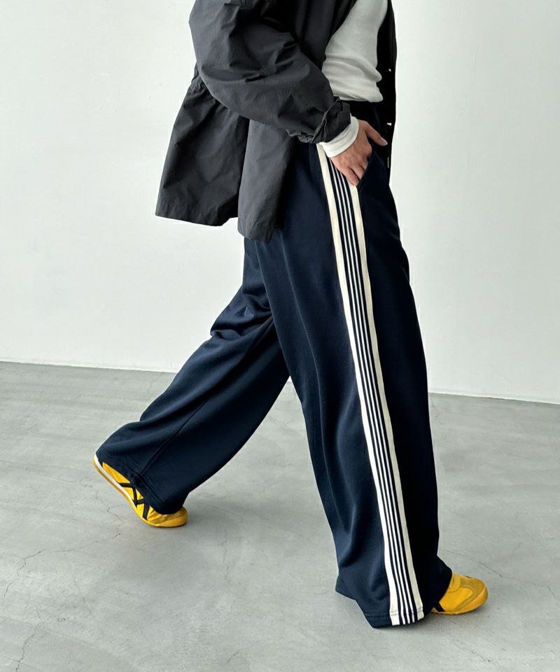 ユニセックス】El mar(エルマール)ワイドレッグトラックパンツ | CANAL  