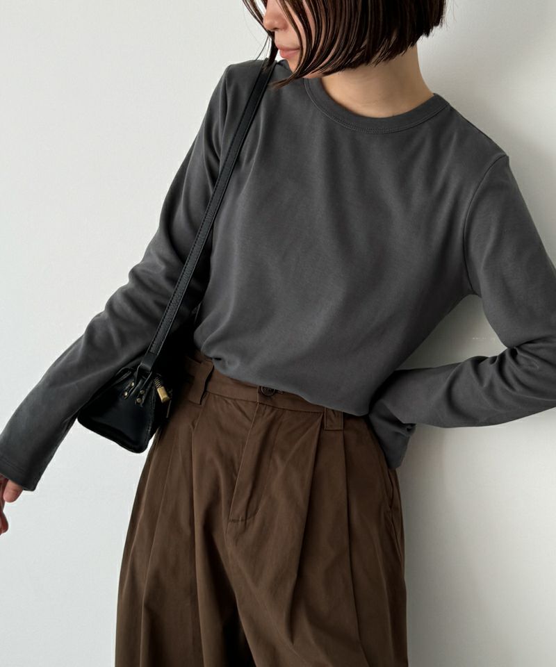 El marコットンストレッチロングTシャツ | CANAL JEAN（キャナル