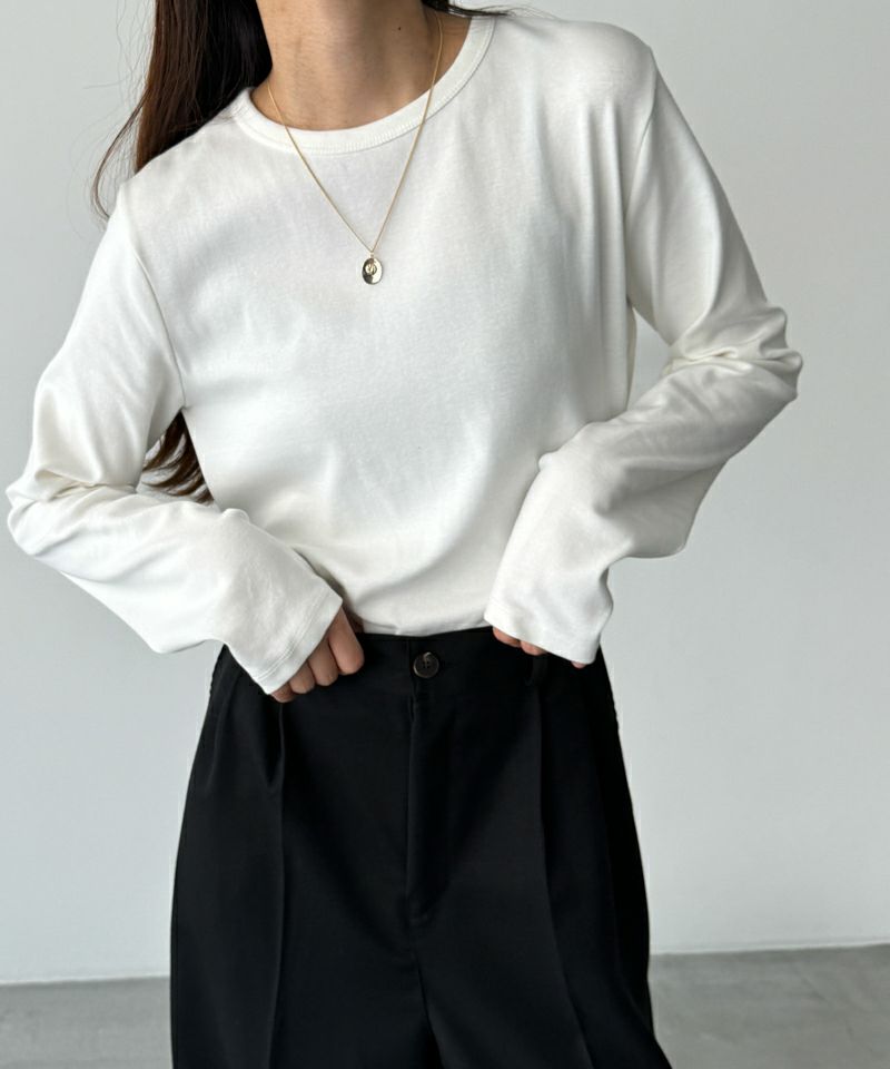 El marコットンストレッチロングTシャツ | CANAL JEAN（キャナル