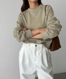 タイムセール34%OFF】El marコンパクト裏毛クルーネック