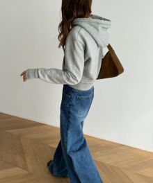 canal jean HARING裏毛コンパクトパーカー グレー HARING 裏毛コンパクトパーカー（パーカー）｜CANAL JEAN