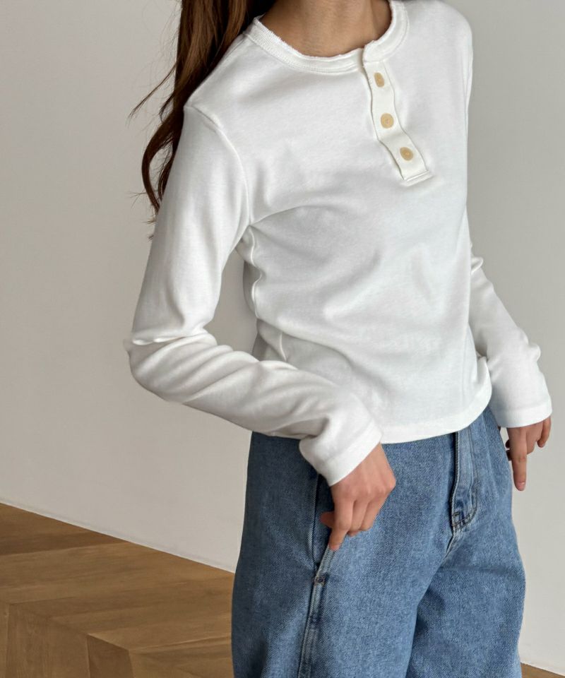 HARINGヴィンテージコットンヘンリーロングTシャツ | CANAL JEAN HARINGヴィンテージコットンヘンリーロングTシャツ | CANAL JEAN
