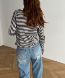 HARINGボーダーヘンリーロングTシャツ | CANAL JEAN（キャナル