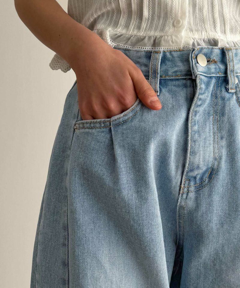 El marカーブデニムパンツ | CANAL JEAN（キャナルジーン）公式
