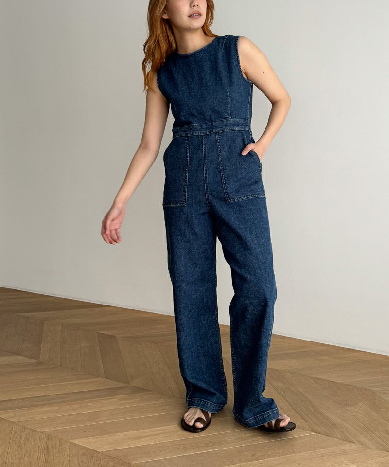 CANAL JEAN×arc×YA-YAテーパード オーバーオールサロペット 縫う