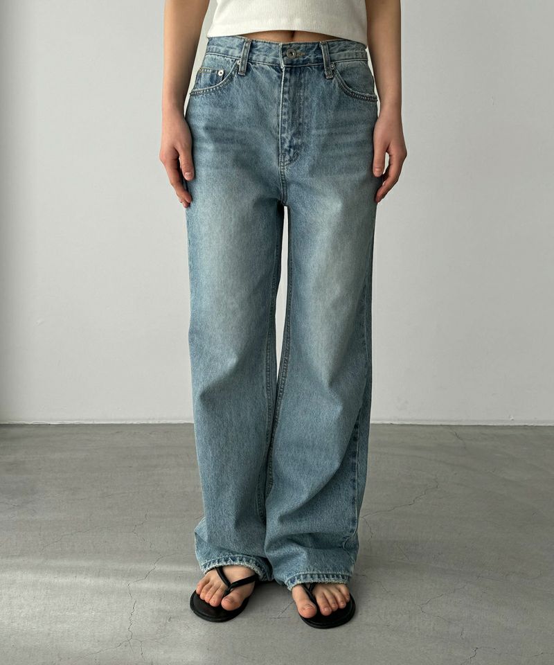 【新品・未使用】CANAL JEAN ローウエストストレートデニムパンツ CANAL JEAN｜El mar ローウエストストレートデニムパンツ