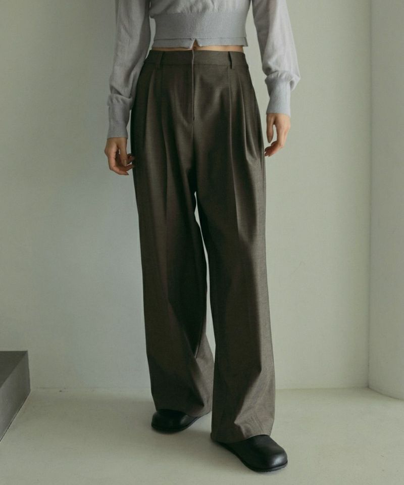 セットアップ対応】anukePanel Wide Pants パネルワイドパンツ
