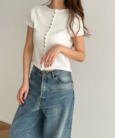 ニット/セーター CANAL JEAN - CANAL JEAN CANAL JEAN RED CHOP WORKS ボーダーニットセーター - メルカリ