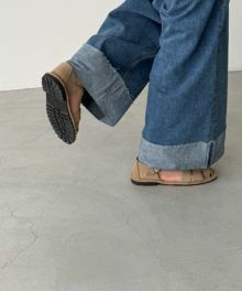 CANAL JEAN El mar スエードグルカサンダル グレー キャナルジーン CANAL JEAN El mar スエードグルカサンダル