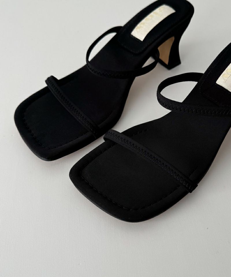 CANAL JEAN El mar　ダブルストラップレザーサンダル　ブラック キャナルジーン CANAL JEAN El mar グルカサンダル （ブラック