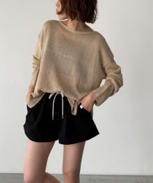 CANAL JEAN / El mar MIXヤーンブロッキングニット El marコットンレーヨンボートニット | CANAL JEAN（キャナル