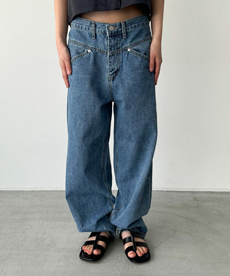 キャナルジーン CANAL JEAN El mar カーブデニムパンツ