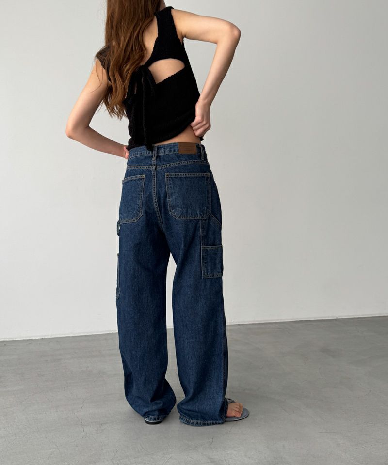 CANAL JEAN El mar ペインターデニムパンツSサイズ El marペインターデニムパンツ | CANAL JEAN（キャナルジーン