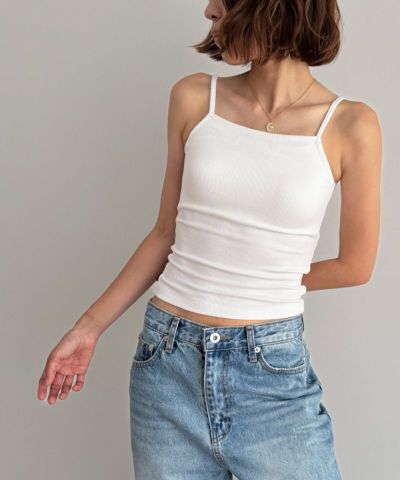El marパット付きリブキャミソール | CANAL JEAN（キャナル