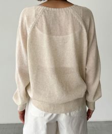 El mar スラブクロップドサマーニット クリーム El mar スラブクロップドサマーニット クリームΩ