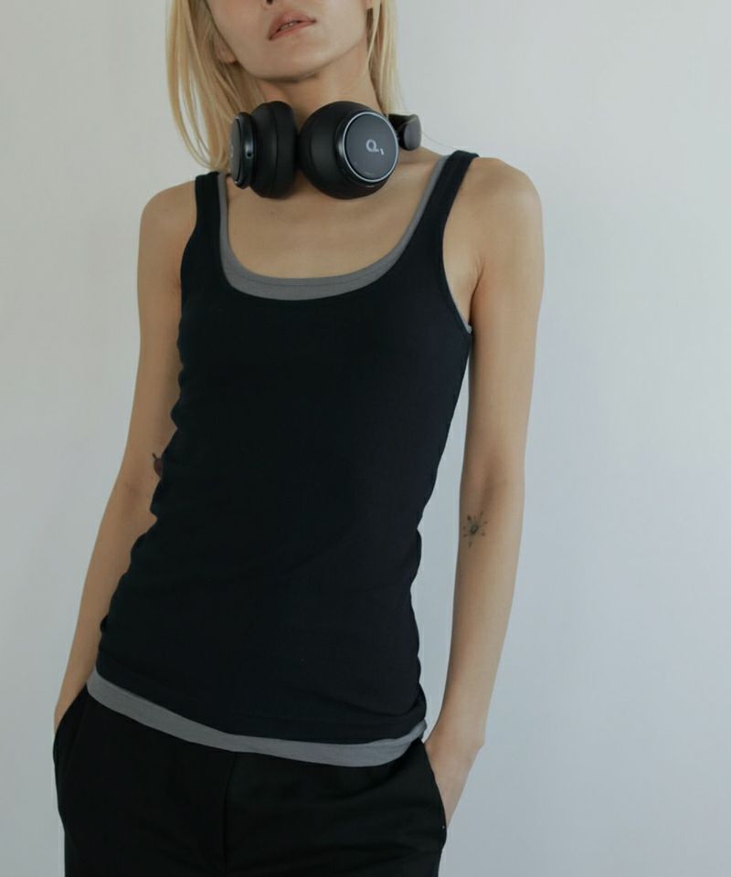 anukeSheer Layered Tanktop シアーレイヤードタンクトップ