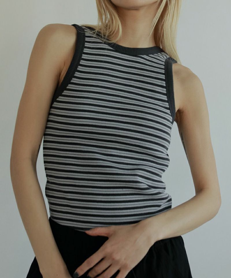 anuke　Border Rib T-shirts ボーダーリブTシャツ ànuke online store（アンヌーク） / Border Rib T-shirtsBorder