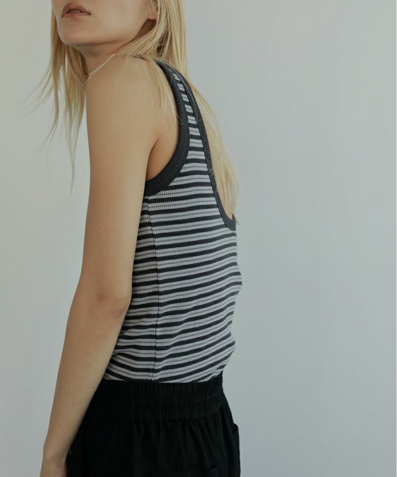 anukeBorder Rib Tank ボーダーリブタンク/62510632 | CANAL