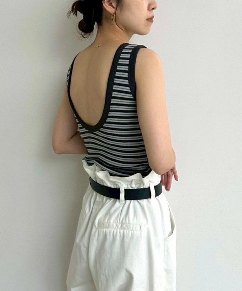 ANUKE (アンヌーク）Border Rib Tank 即納 SALE ànuke online store（アンヌーク） / Border Rib TankBorder Rib