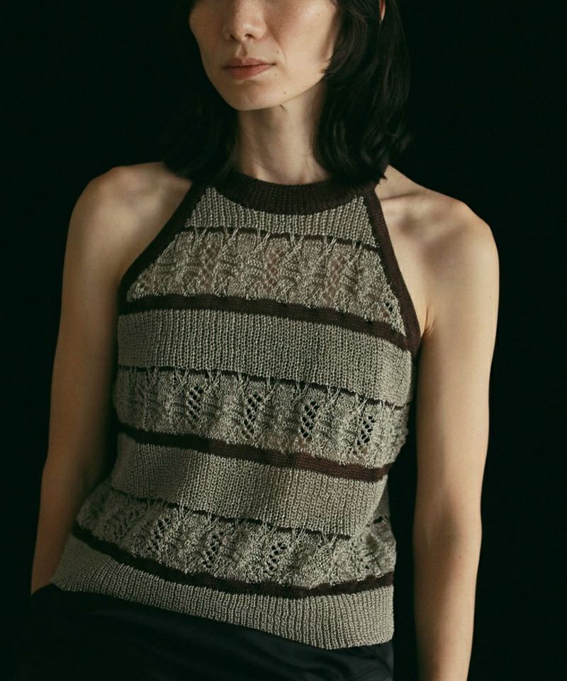 anukeBorder Knit Tanktop ボーダーニットタンクトップ/62510515