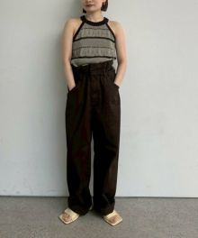 【初回限定】 anukeBorder Knit ボーダーニットタンクトップ/62510515 Tanktop トップス