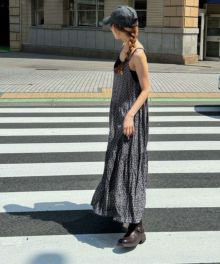 『ISABEL MARANT』 シルクティアードキャミワンピース 刺繍レースキャミソールワンピース｜ISABEL MARANT ETOILE