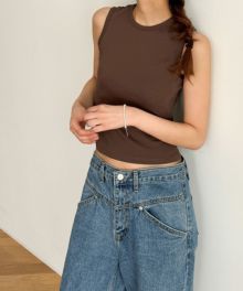 YENN★新品未使用❣️タンクトップ タンクトップ Vネック ブラタンク カップ付きタンクトップ 立体