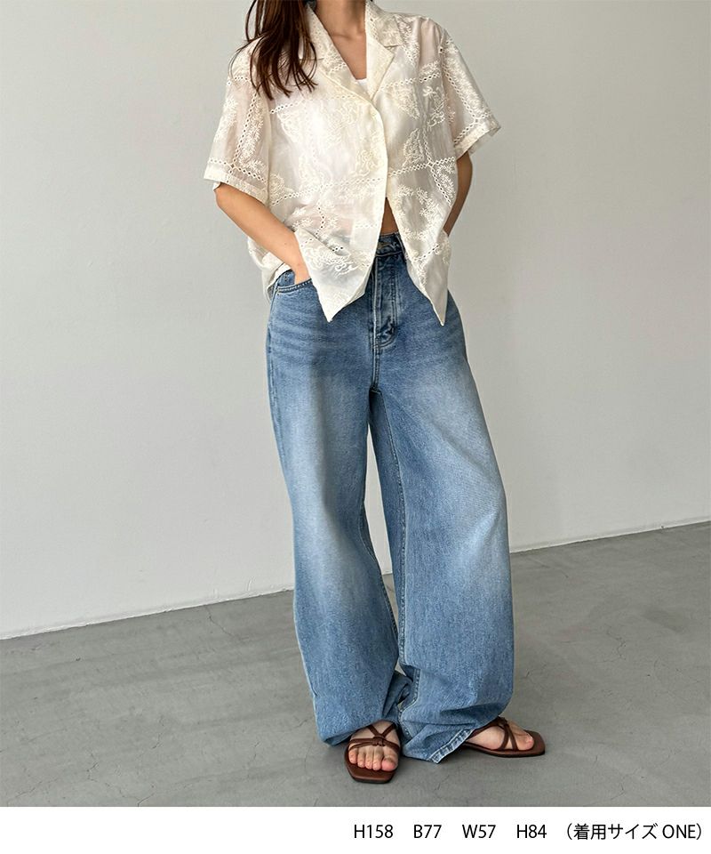 CANAL JEAN El mar　エンブロイダリーレースシャツ El marエンブロイダリーレースシャツ | CANAL JEAN（キャナル