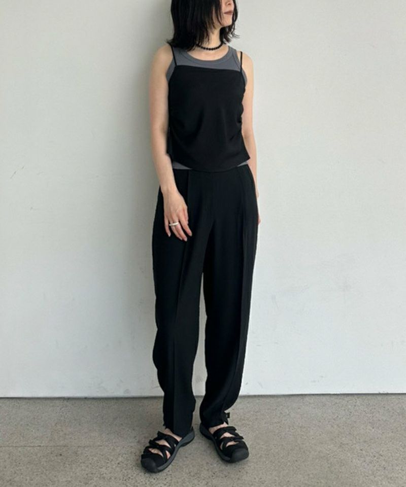 anukeGeorgette Cocoon Pants ジョーゼットコクーンパンツ