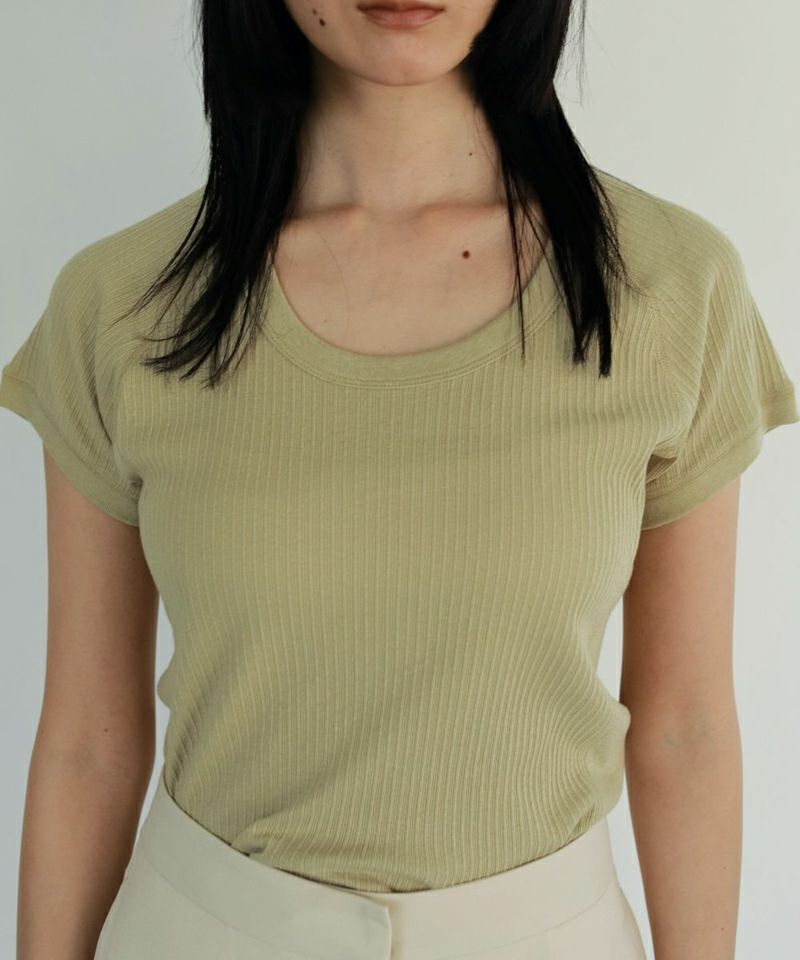 トップス RENE REZARD 36 rienda | バストギャザーデザインレースカットトップス (Tシャツ