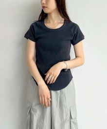 anuke /  アンヌーク Vintage Rib Tops  25春夏. 62510633 anuke(アンヌーク)Vintage Rib Tops 25春夏.【62510633