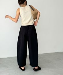 ぱぐ キャナルジーン エルマール ワイドタックデニムパンツ El marコットンタックワイドパンツ | CANAL JEAN（キャナル