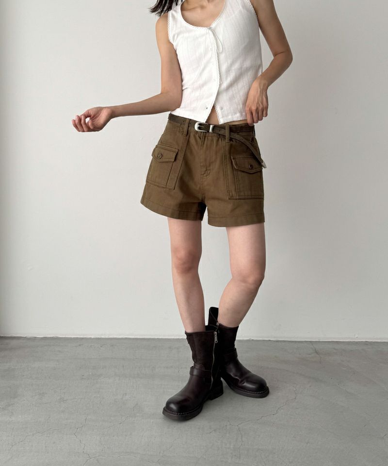 manielle マニエル　ショートパンツ サマーチェックショートパンツ - manielle