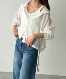 【美品】キャナルジーン El mar Vネックパーカー フーディー ネイビー 吊り編みジップパーカー（ネイビー） - w/ (ウィズ) 公式