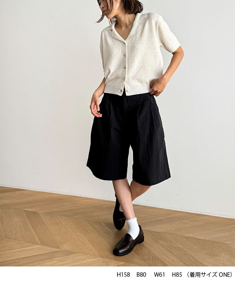 GASA manuteria リネンニット GeeRA ニット セーター リネン調メッシュニットプルオーバー