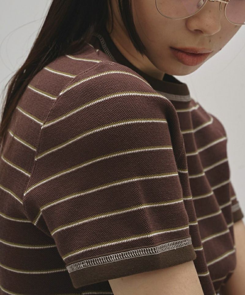 TODAYFULBorder Ringer Tee ボーダーリンガーTシャツ/12520602