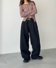 新品✨CANAL JEAN choiceノーカラーデニムブルゾン ユニセックス AMBIDEX Store △cotton denim ノーカラー ブルゾン(F コン): yuni