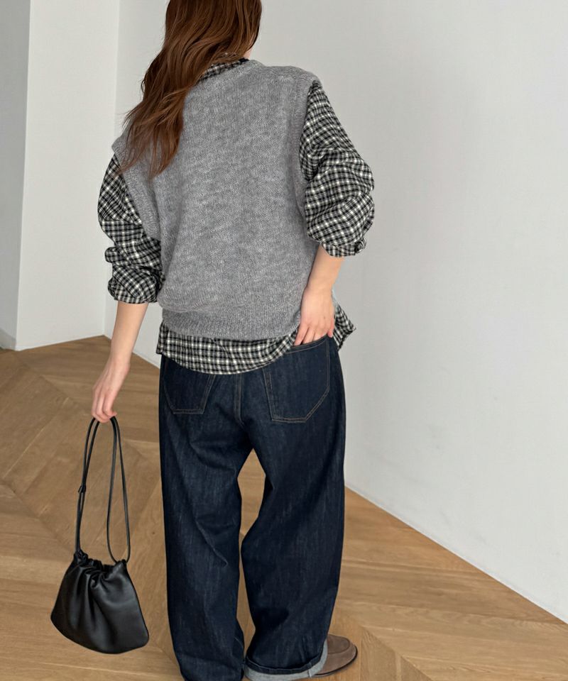 El marアルパカ混Vニットベスト | CANAL JEAN（キャナルジーン）公式