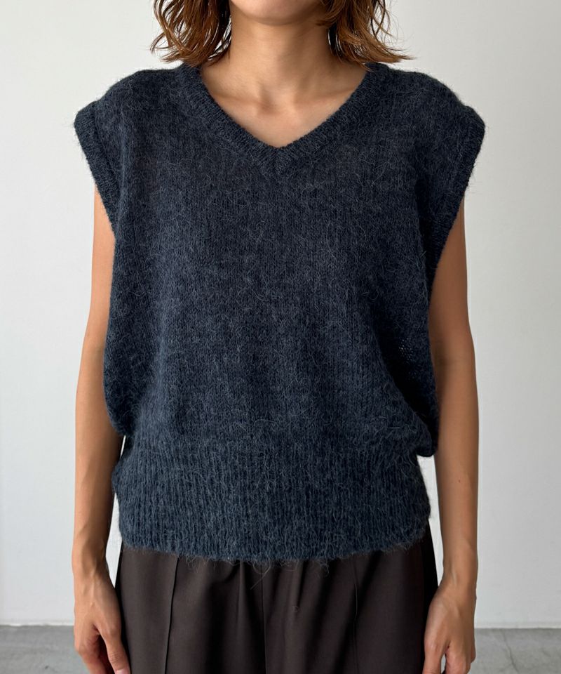 El marアルパカ混Vニットベスト | CANAL JEAN（キャナルジーン）公式