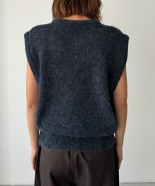 El marアルパカ混Vニットベスト | CANAL JEAN（キャナルジーン
