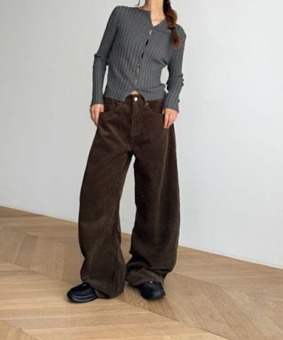 今季完売CANAL JEAN ダークブラウン ワイドパンツ ベルト付き 商品一覧 | CANAL JEAN（キャナルジーン）公式オンラインショップ