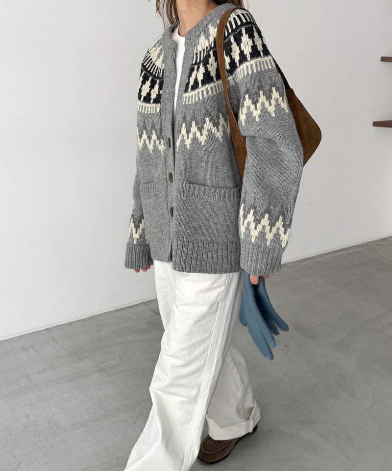 El marノルディックニットカーディガン | CANAL JEAN（キャナルジーン