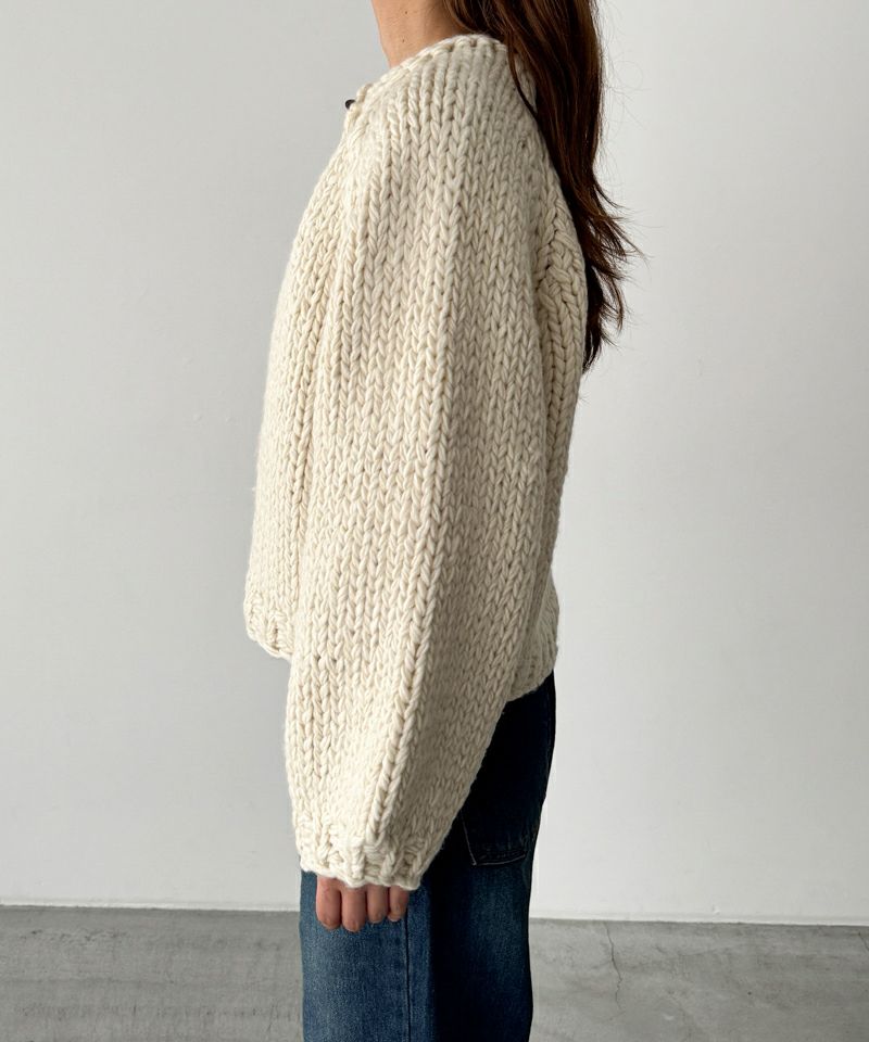 canaljean キャナルジーン エルマール　ウール混ローゲージカーディガン El marウール混ローゲージカーディガン | CANAL JEAN（キャナルジーン